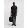 BOSS slim fit polo Paddy Pro met contrastbies black