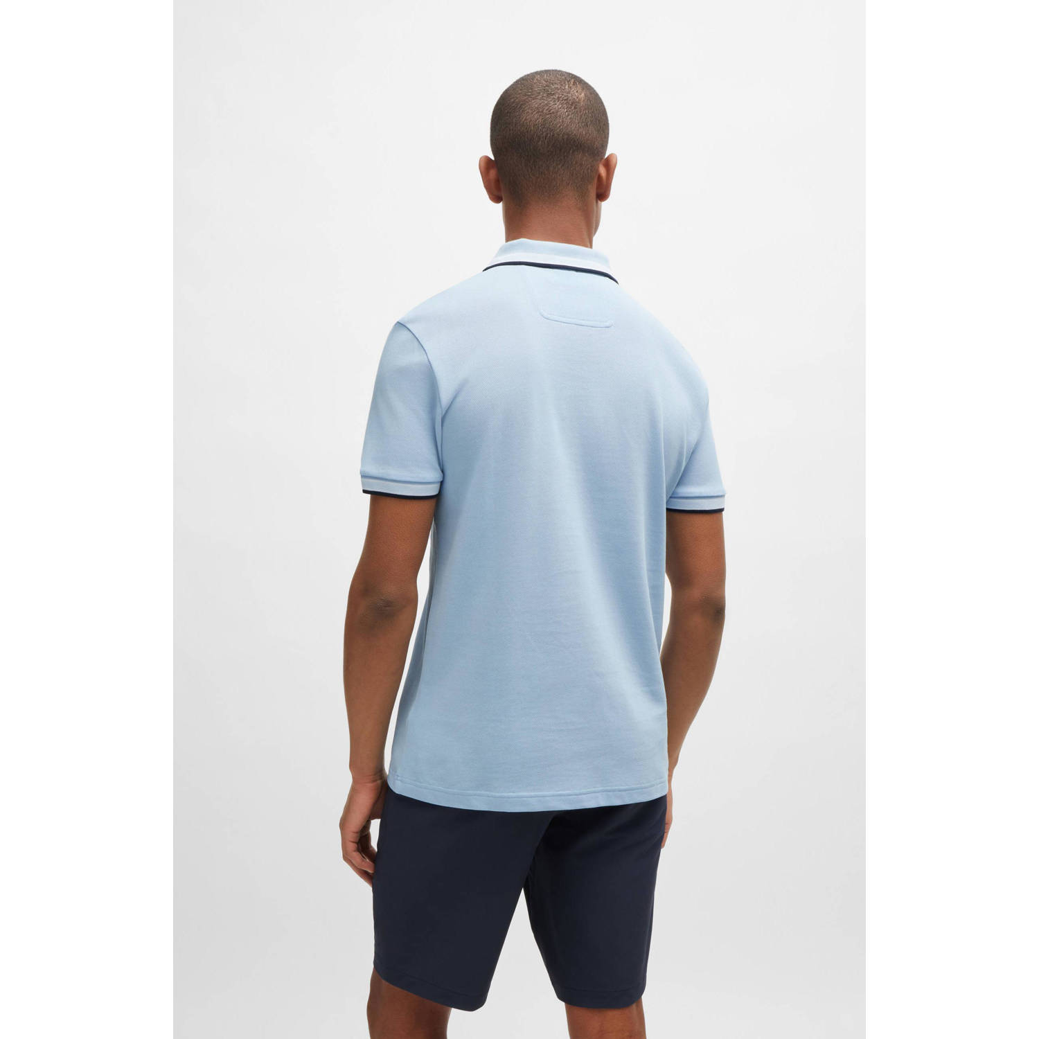 BOSS regular fit polo paddy met contrastbies