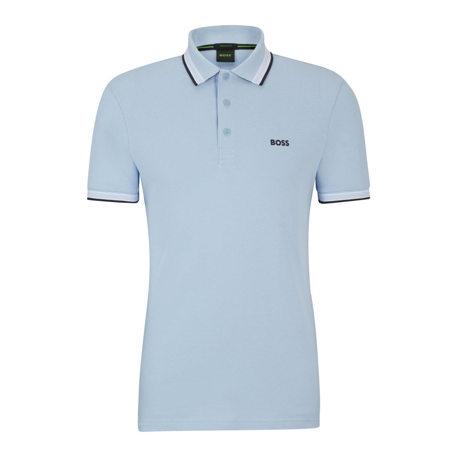 BOSS regular fit polo paddy met contrastbies