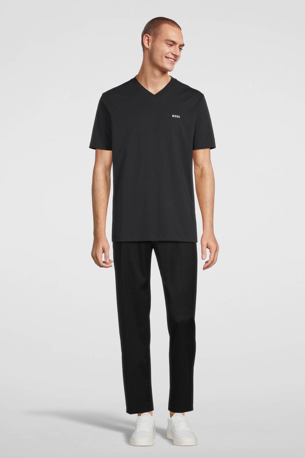 BOSS T-shirt met logo dark blue