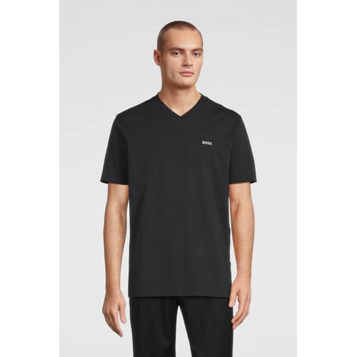 BOSS T-shirt met logo dark blue afbeelding