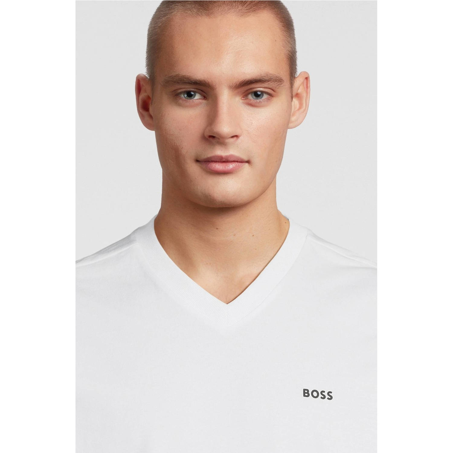 BOSS T-shirt met logo wit