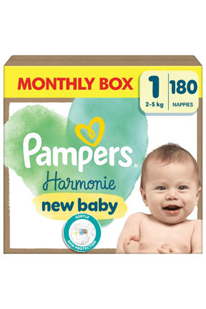 Maat 1 maandbox - 180 luiers, 2kg-5kg