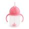 Munchkin Tip & sip drinkbeker met rietje roze