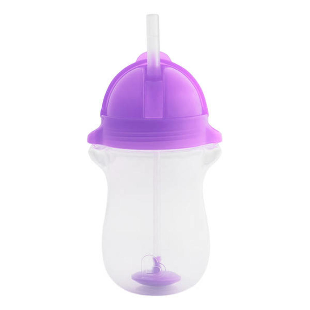 Munchkin Click Lock Tip & Sip Straw Cup Big drinkbeker paars