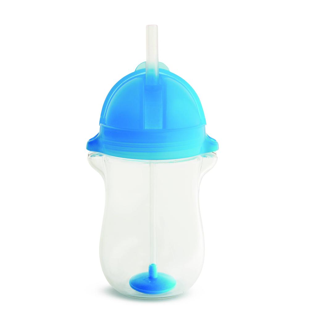 Munchkin Click Lock Tip & Sip Straw Cup Big drinkbeker blue