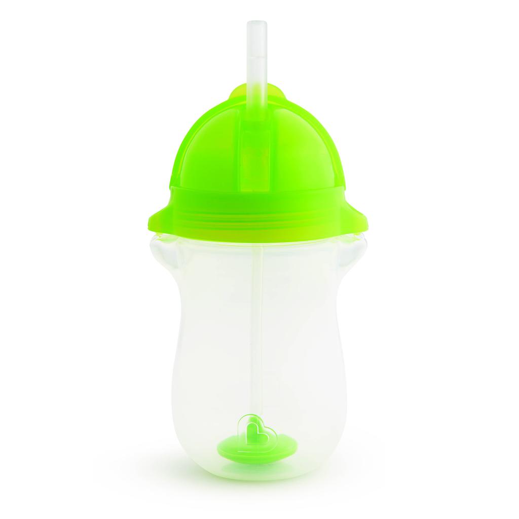 Munchkin Click Lock Tip & Sip Straw Cup Big drinkbeker green