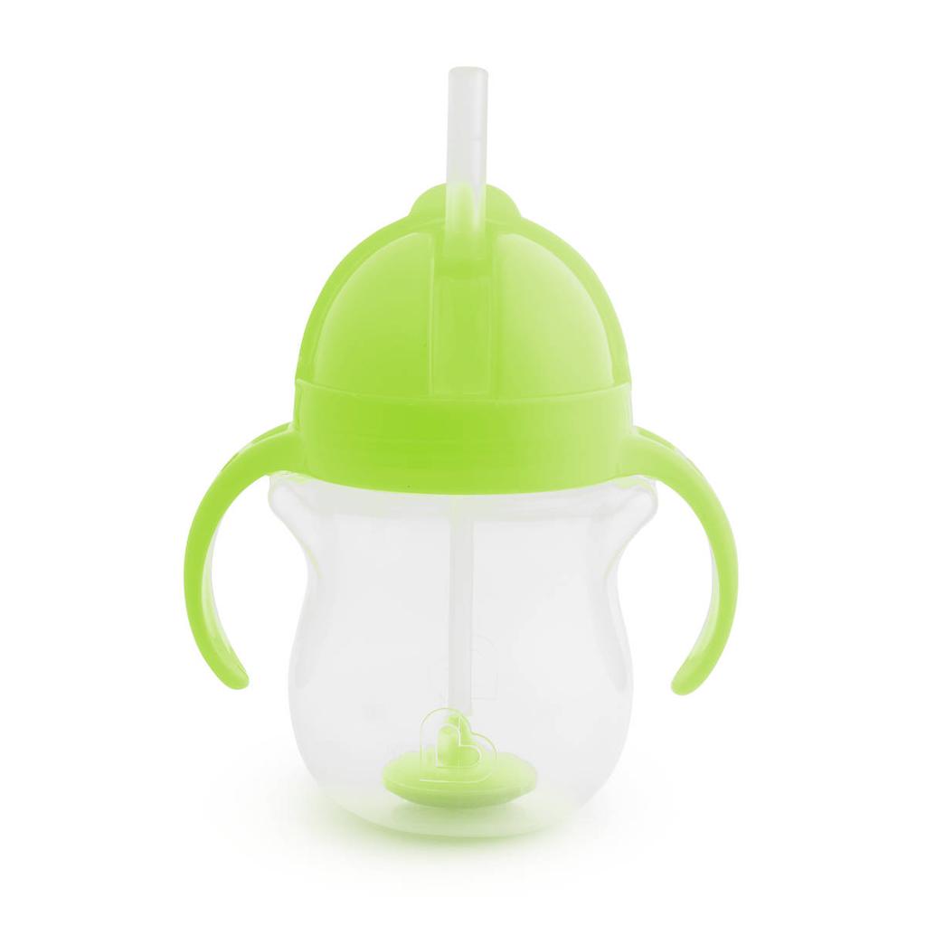 Munchkin Tip & sip drinkbeker met rietje groen