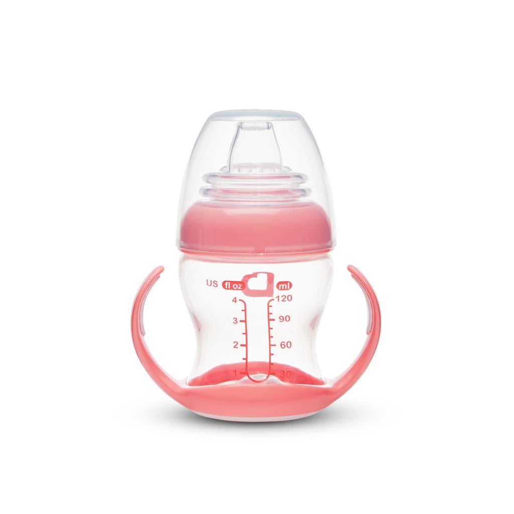 Munchkin Gentle first cup overgangsbeker anti lek roze