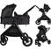 Ding 3-in-1 Stroller - Liam - Black/Black
