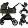 Ding 3-in-1 Stroller Liam Black/Forest Green
