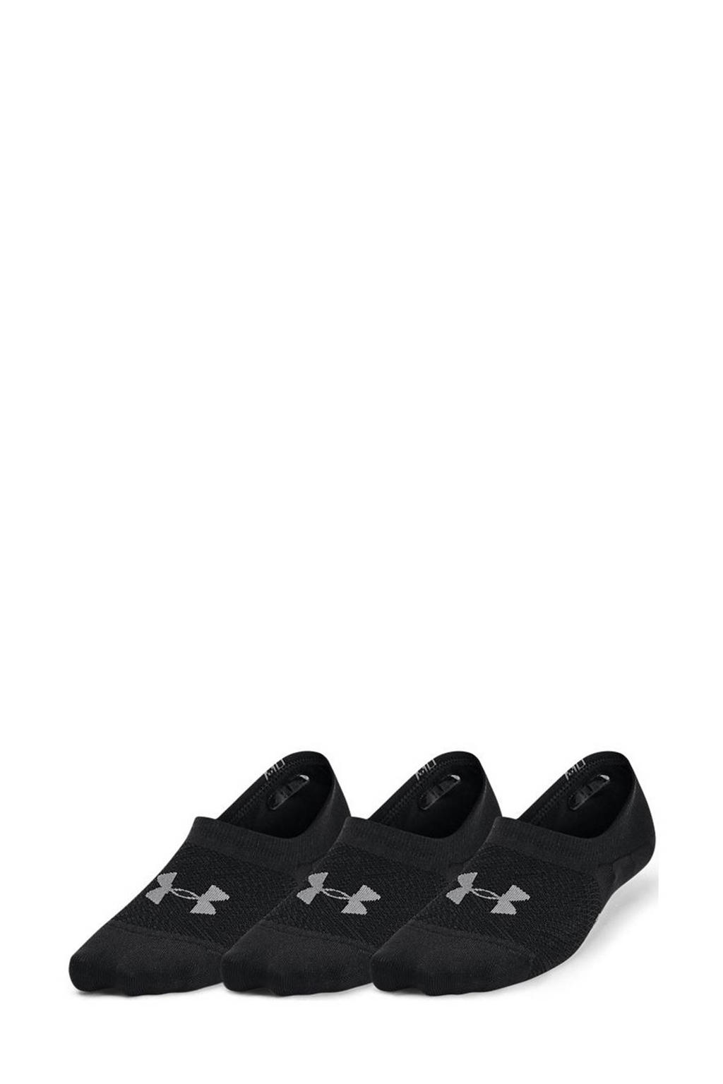 Under Armour Senior  sneakersokken Breathe Lite Ultra Low Lie - set van 3 zwart