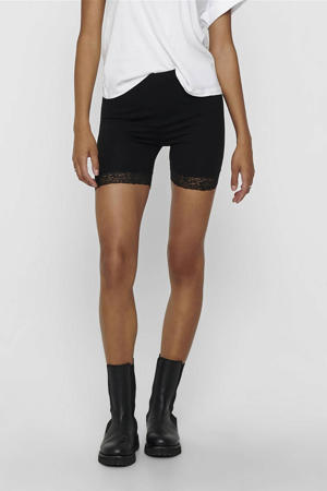 cycling short ONLLIVE LOVE met kant - zwart (set van 2)