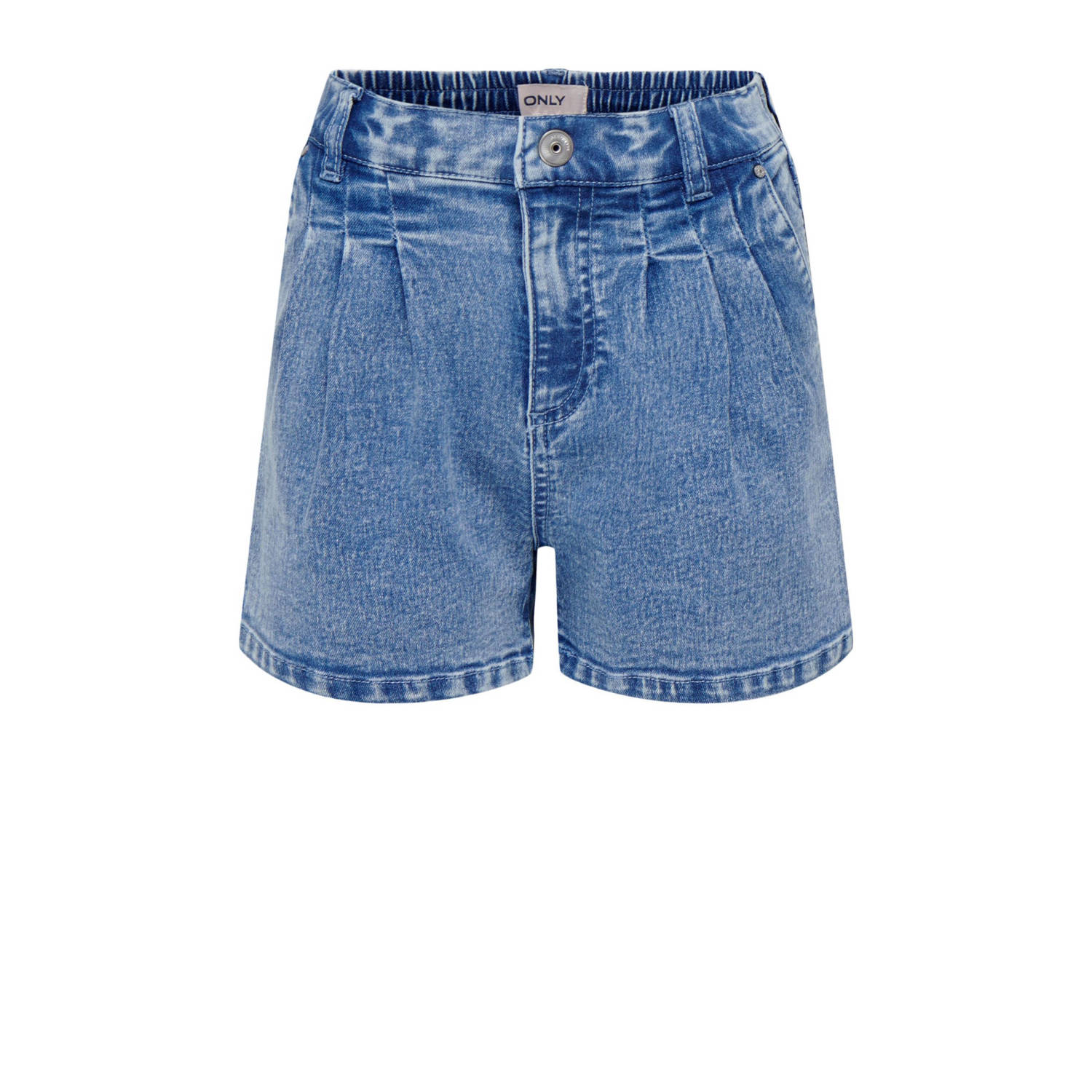 Only KIDS GIRL regular fit denim short KOGSAINT light blue denim Blauw Meisjes Stretchdenim 146