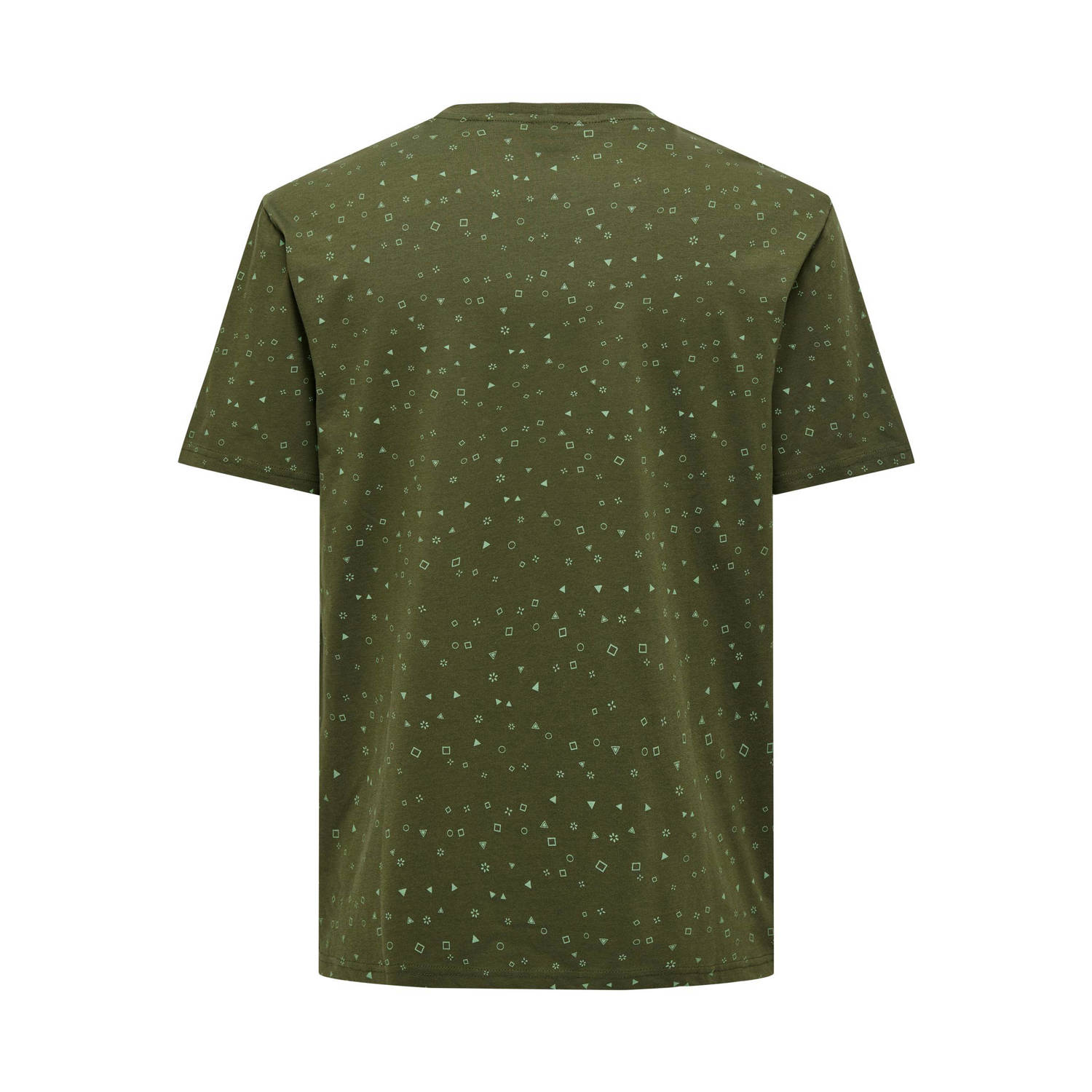 ONLY & SONS T-shirt ONSBASTIAN met all over print olive night