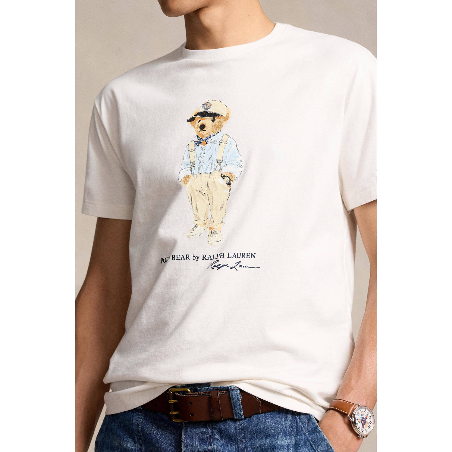 POLO Ralph Lauren slim fit T-shirt met printopdruk
