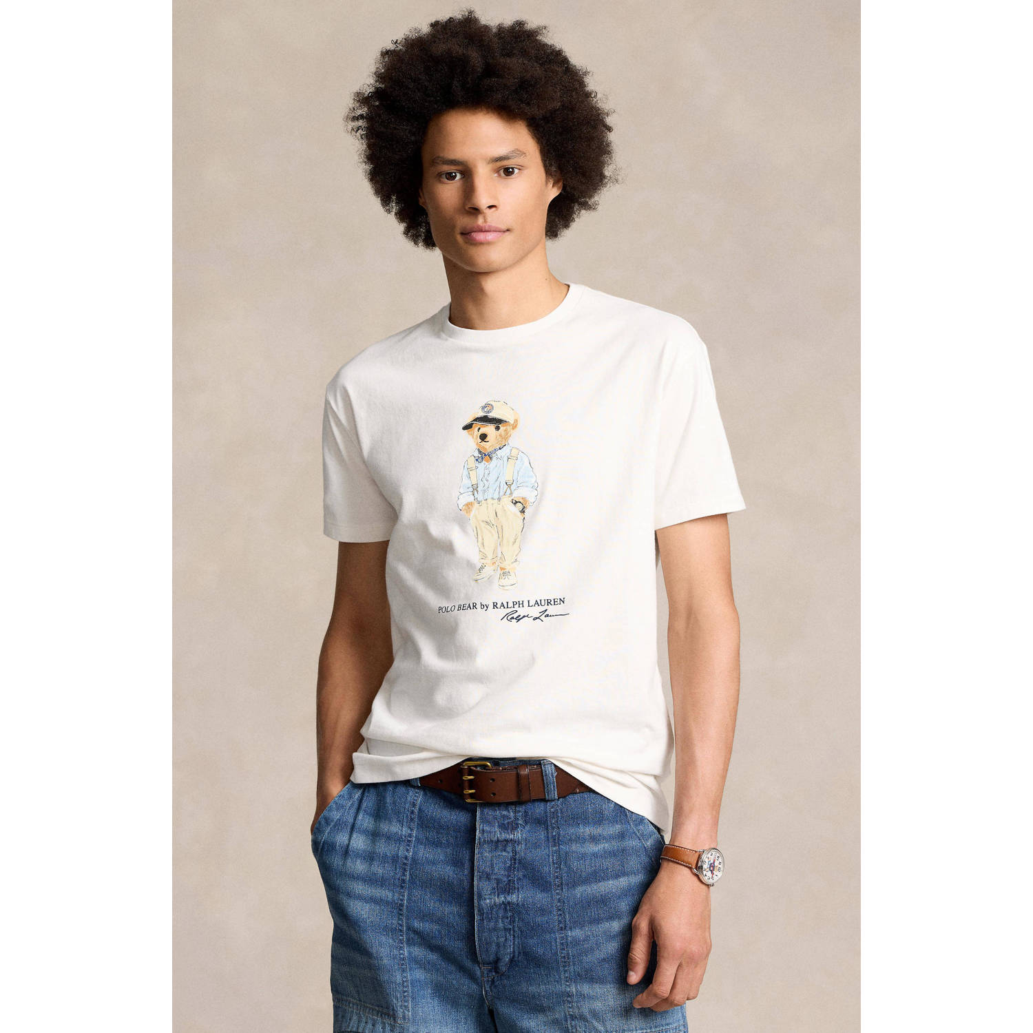 POLO Ralph Lauren slim fit T-shirt met printopdruk