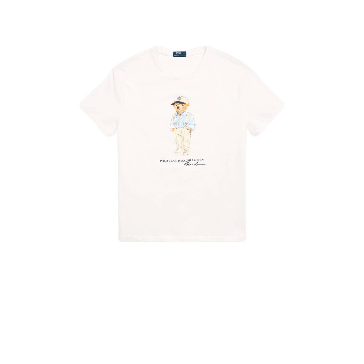 Polo Ralph Lauren Teddy Bear Logo Wit T-shirt White Heren