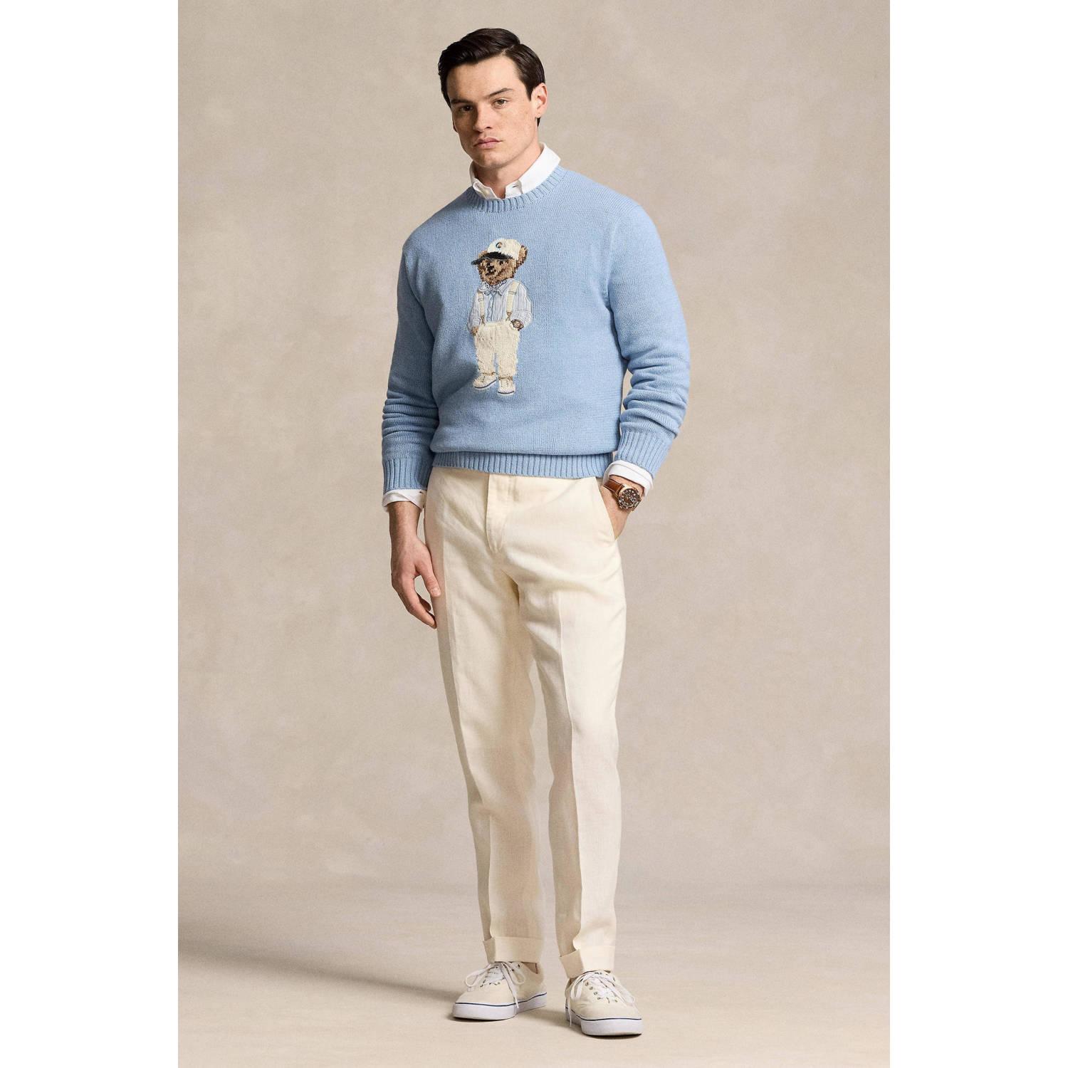 POLO Ralph Lauren sweater met printopdruk blauw