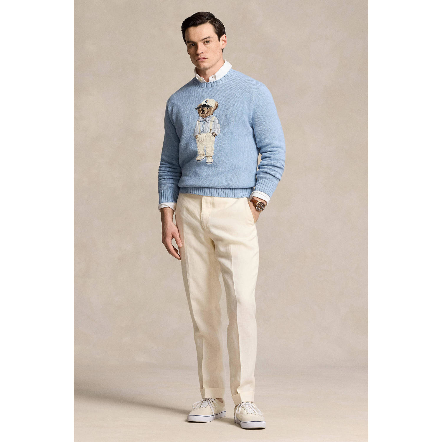 POLO Ralph Lauren sweater met printopdruk blauw