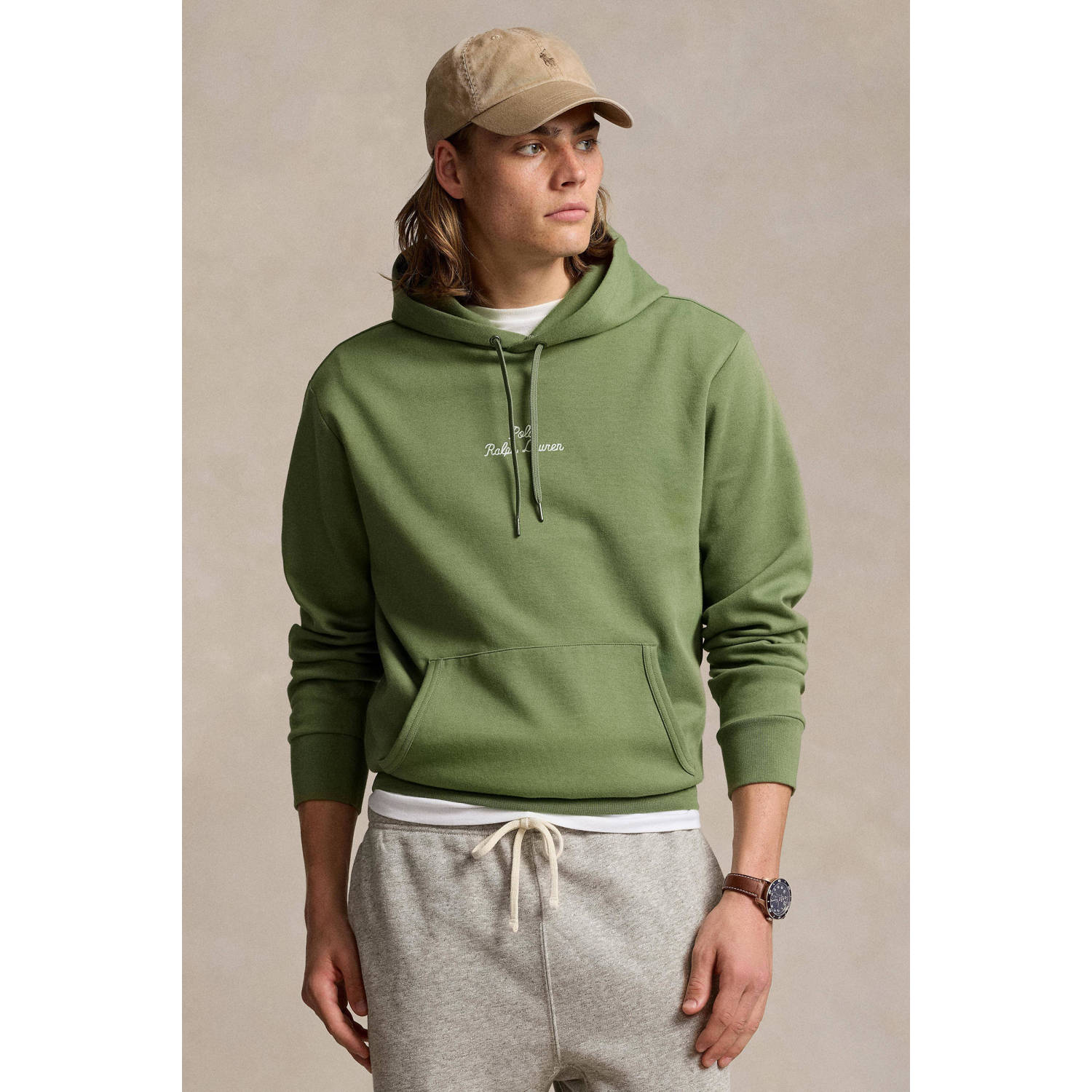 Polo Ralph Lauren Sweater SWEATSHIRT DOUBLE KNIT TECH POLO SCRIPT CENTRAL