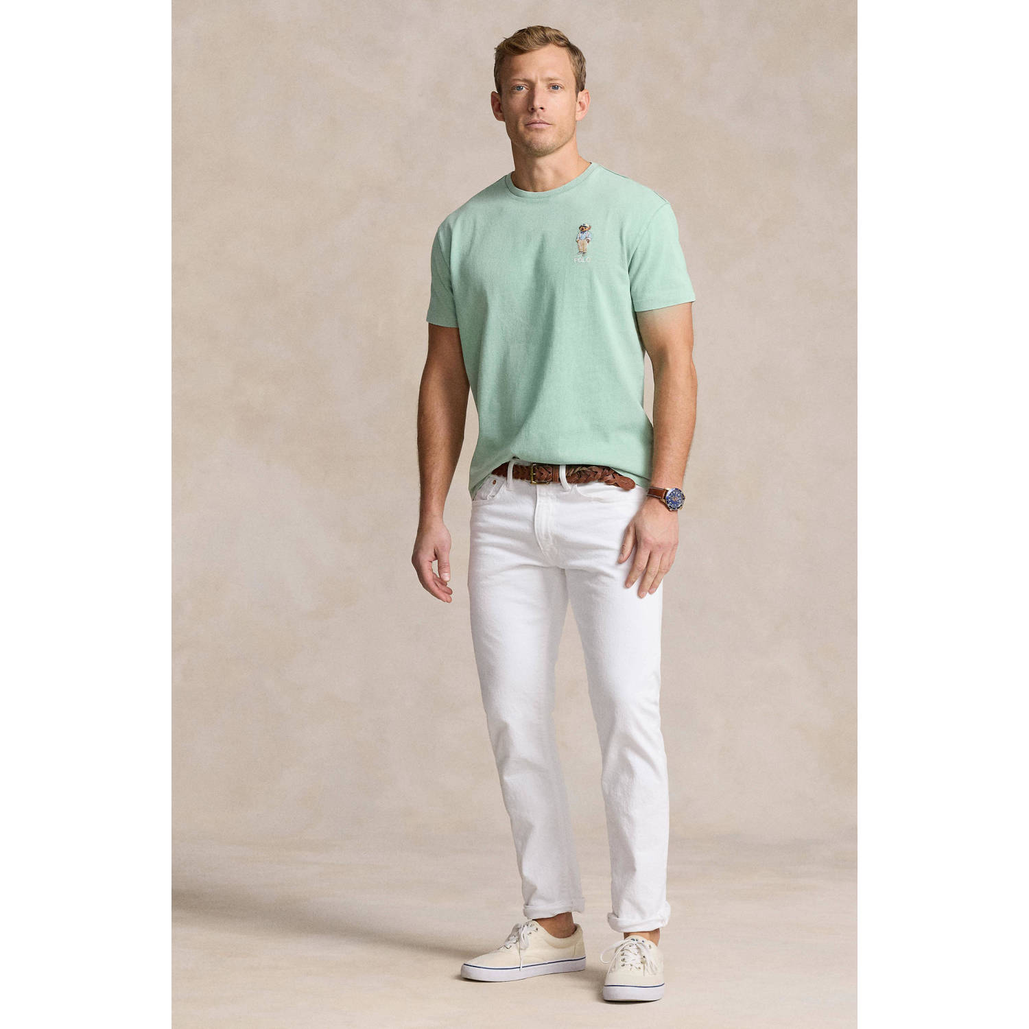 POLO Ralph Lauren T-shirt met printopdruk mintgroen