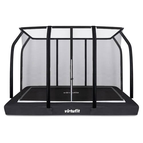 Virtufit Premium Inground Trampoline met Veiligheidsnet 183 x 274 x 200 cm – Zwart