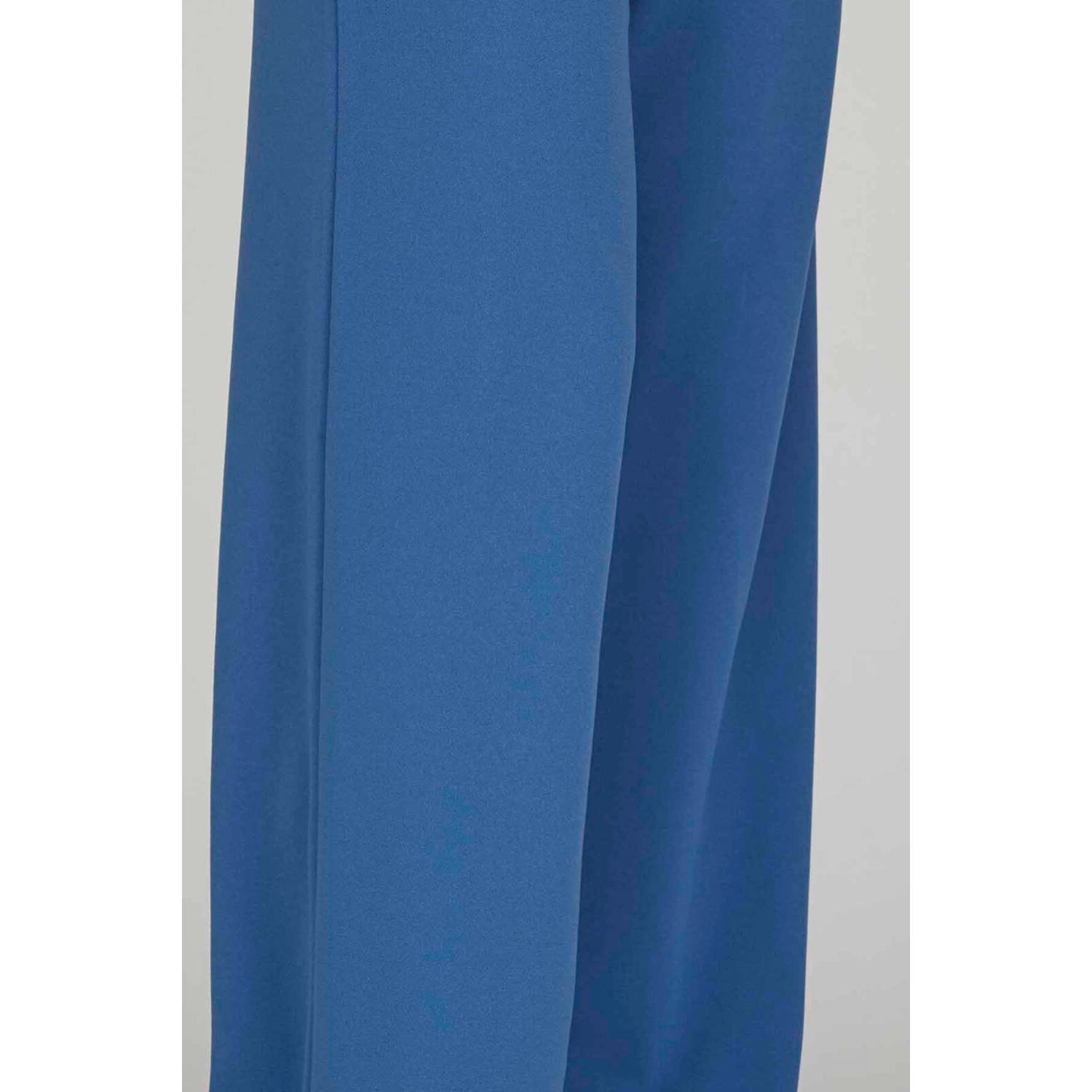 SisterS Point cropped high waist wide leg broek GLUT-PA.A blauw