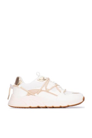 chunky sneakers wit/beige
