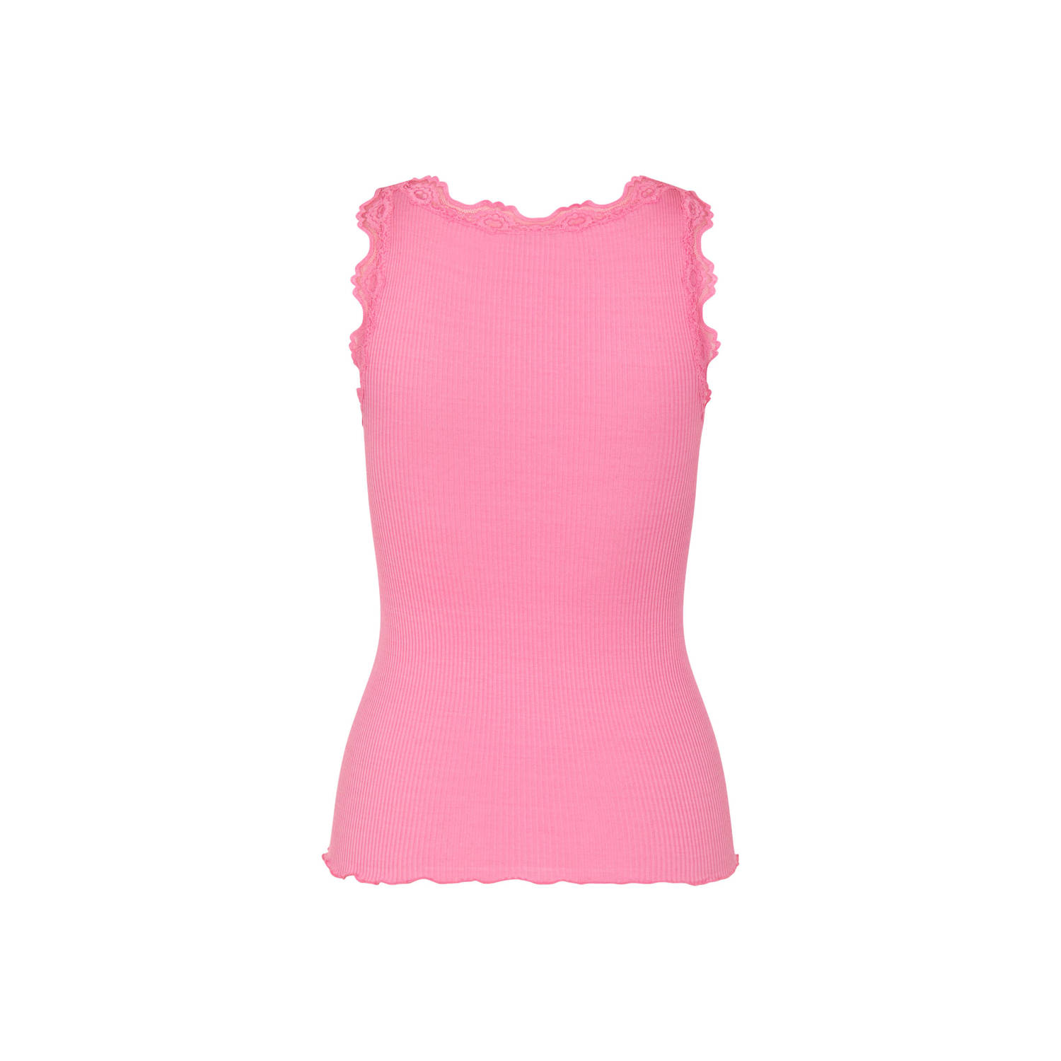 Rosemunde top met zijde roze