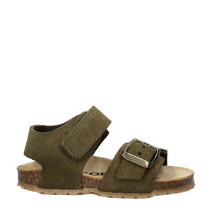   suède sandalen groen