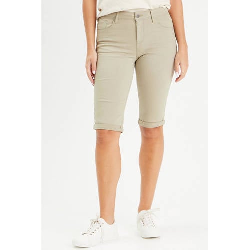 Cache Cache slim fit denim short kaki afbeelding