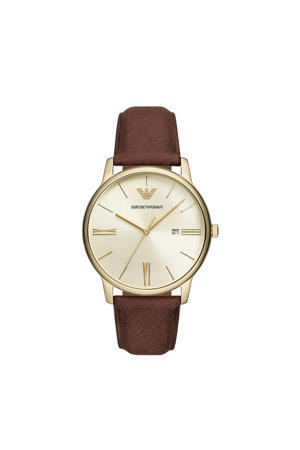 horloge AR11610 bruin/goudkleurig