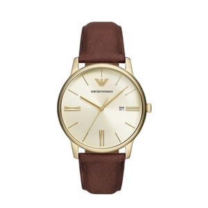 horloge AR11610 bruin/goudkleurig