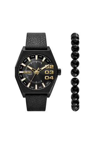 horloge + armband DZ2210SET Scraper zwart