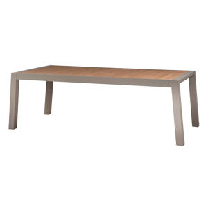 Eettafel Sulphur - Hout/Aluminium - Zand - 75x220x100 