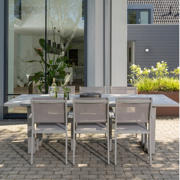 thumbnail: WOOOD Eettafel Bear - Aluminium - Zand - 75x240x87