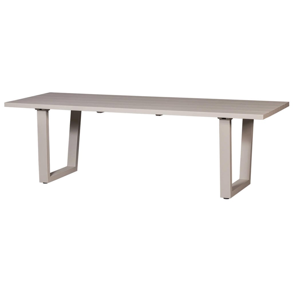 WOOOD Eettafel Bear - Aluminium - Zand - 75x240x87