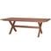 WOOOD Delta Picknicktafel Tuin - Aluminium - Terra - 75x220x105