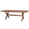 WOOOD WOOOD Delta Picknicktafel Tuin - Aluminium - Terra - 75x220x105