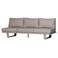 WOOOD 3-Zits Bank Bear - Aluminium - Zand - 80x210x87