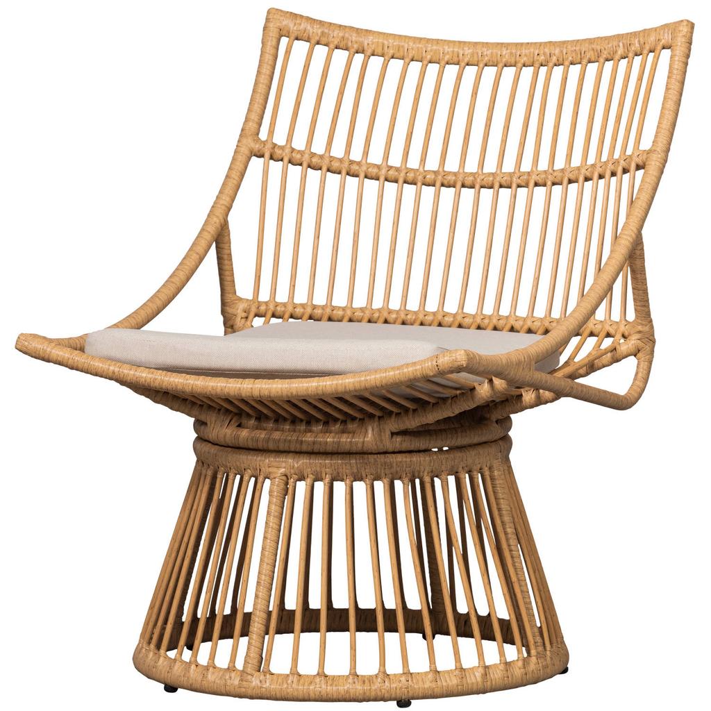 WOOOD WOOOD Alatna Tuinstoelen - Wicker - Naturel - Set van 2