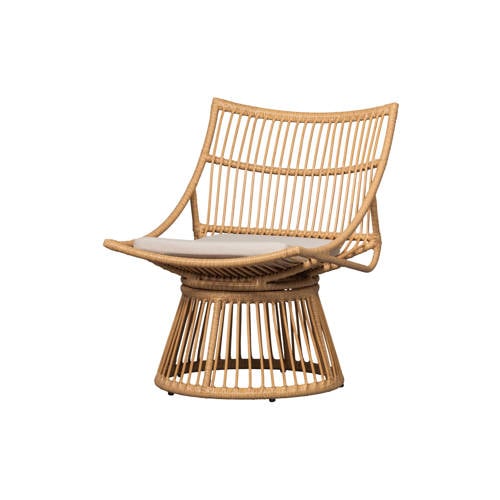 Wehkamp WOOOD Fauteuil Alatna - Wicker - Naturel - 80x64x53 aanbieding
