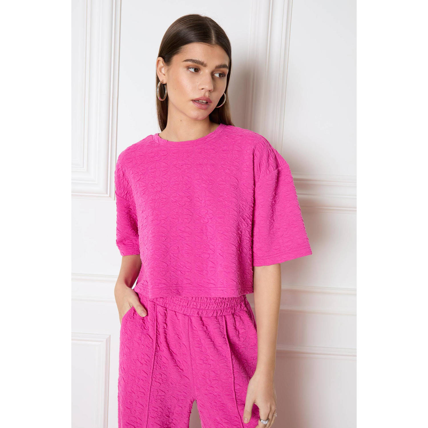 Refined Department Fuchsia Trendy T-shirt Clara Pink Dames