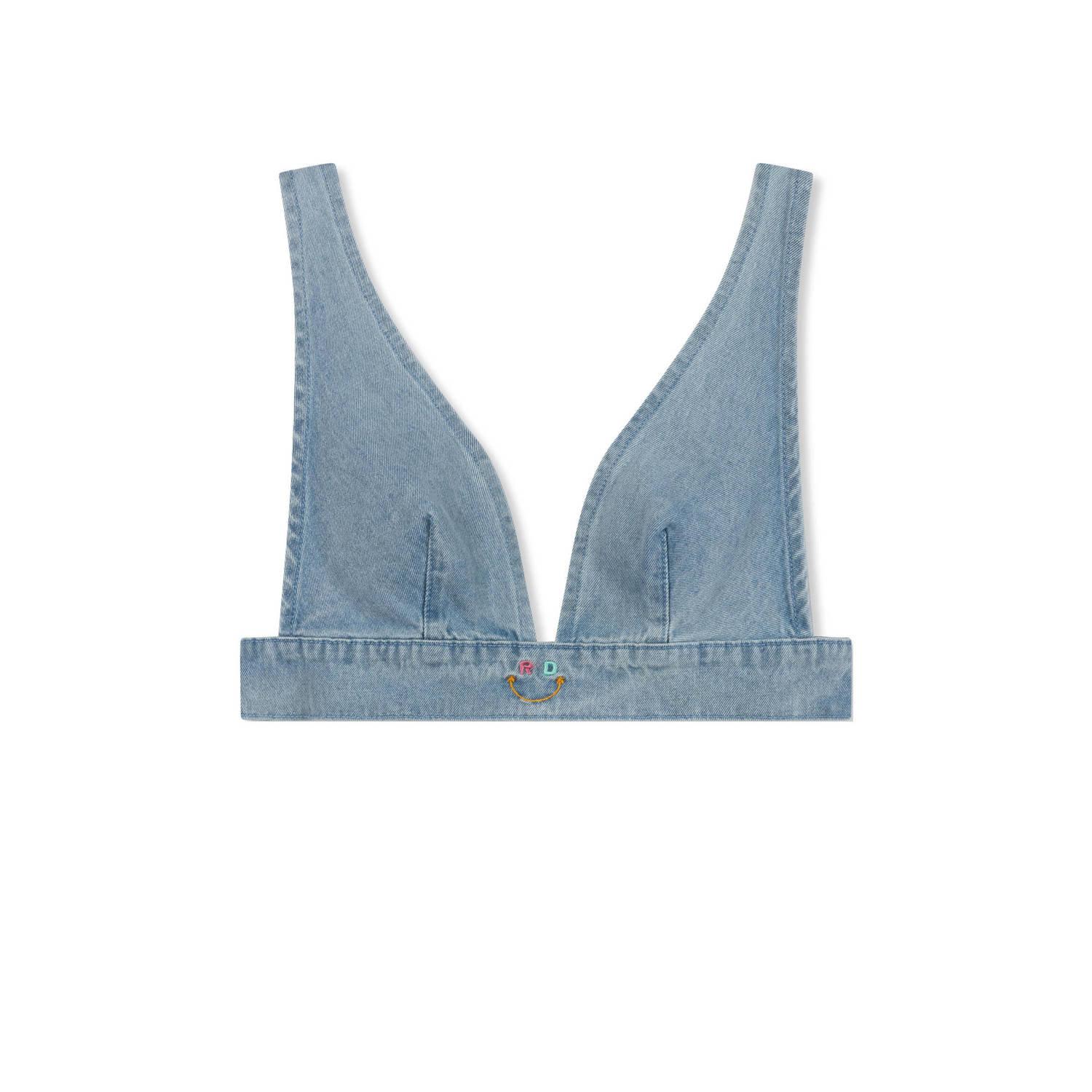Refined Department top Sel light blue denim
