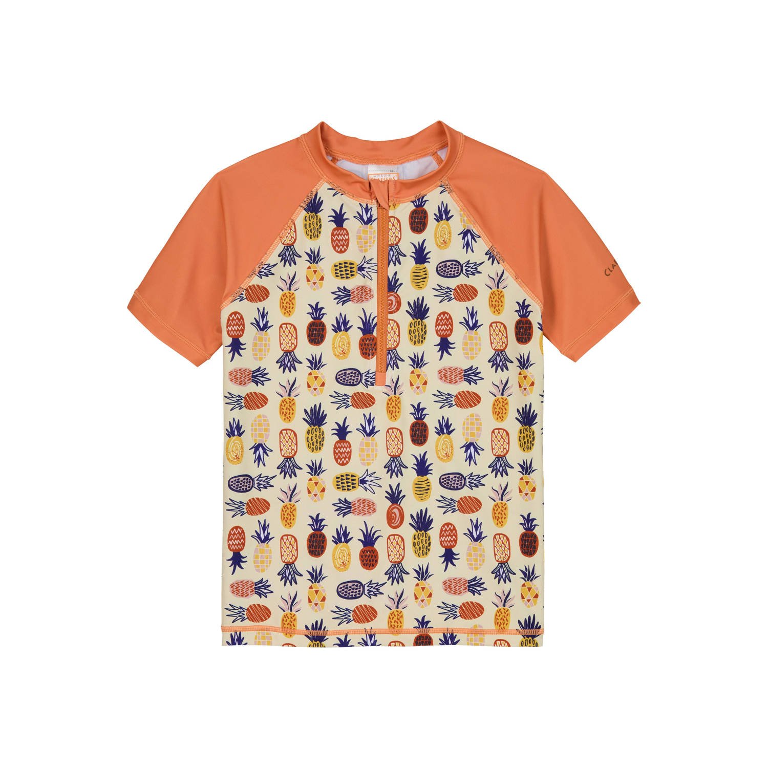Claesen's UV T-shirt oranje UV shirt Polyester Ronde hals 140-146