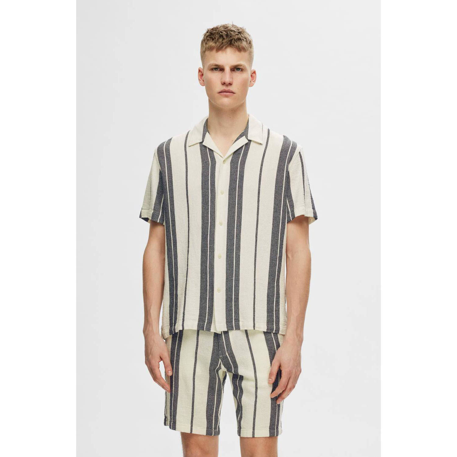 SELECTED HOMME regular fit gestreept overhemd SLHREG sky captain