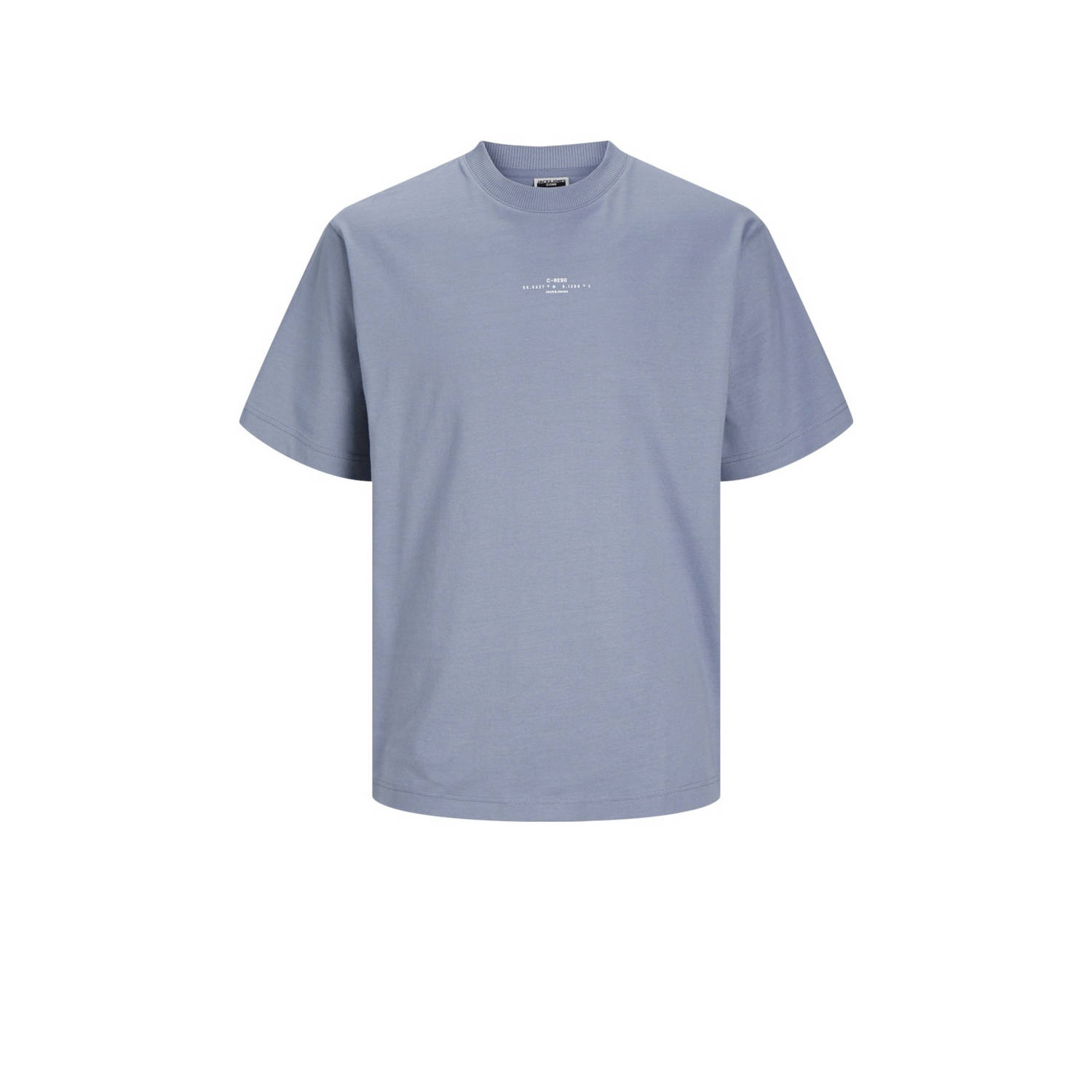 JACK & JONES CORE T-shirt JCOSOLARRIZE met backprint flint stone