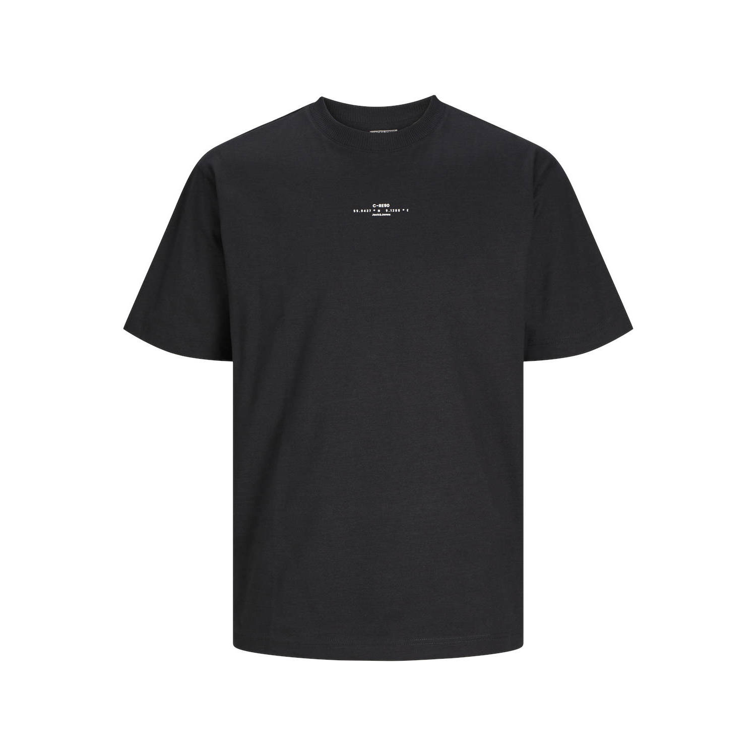 JACK & JONES CORE T-shirt JCOSOLARRIZE met backprint zwart