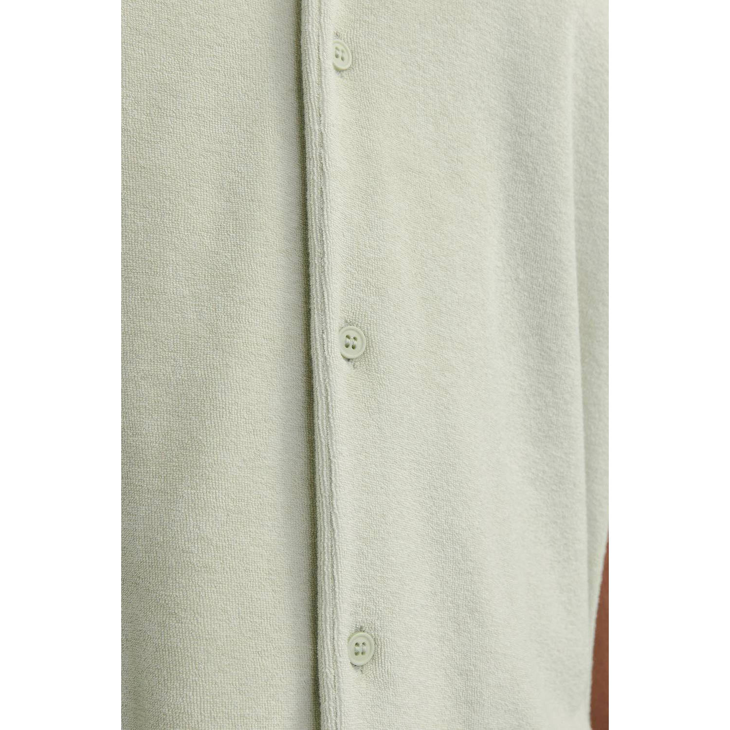 JACK & JONES PREMIUM casual overhemd lichtgroen